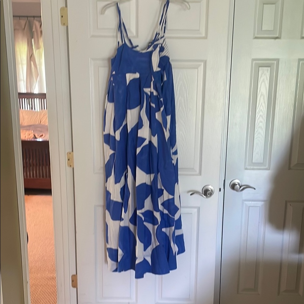 Anthropologie Blue and White Dress XS